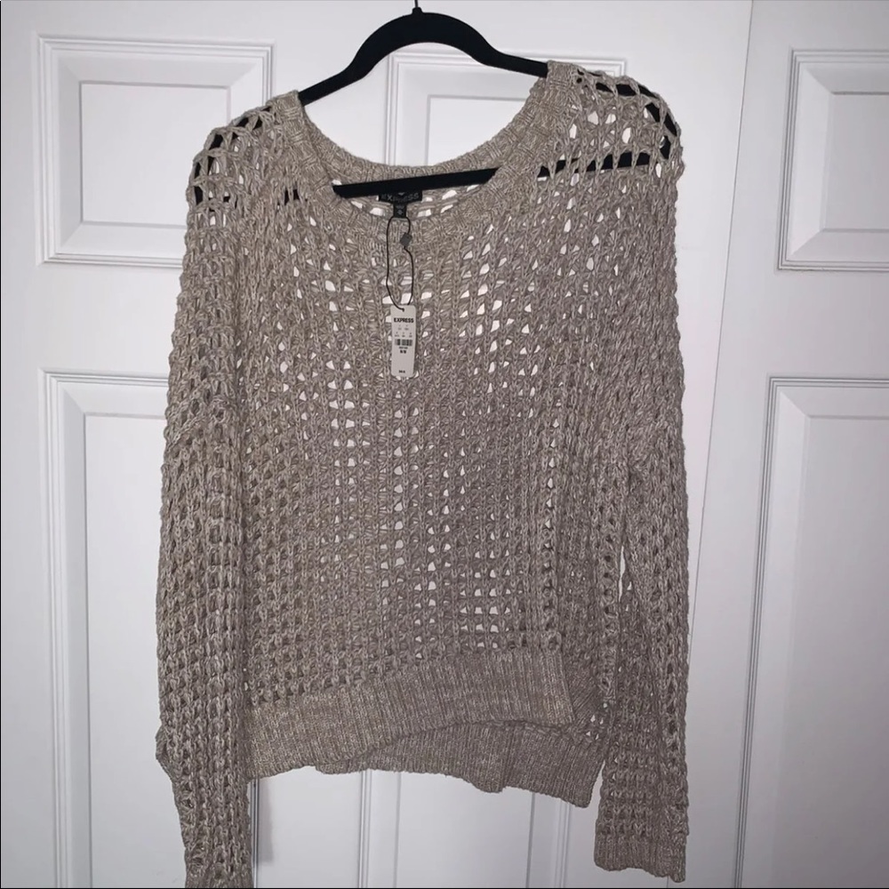Express crochet sweater NWT - Picture 3 of 4